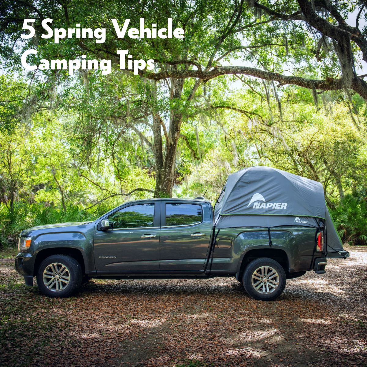 Backroadz truck tent in Spring weather