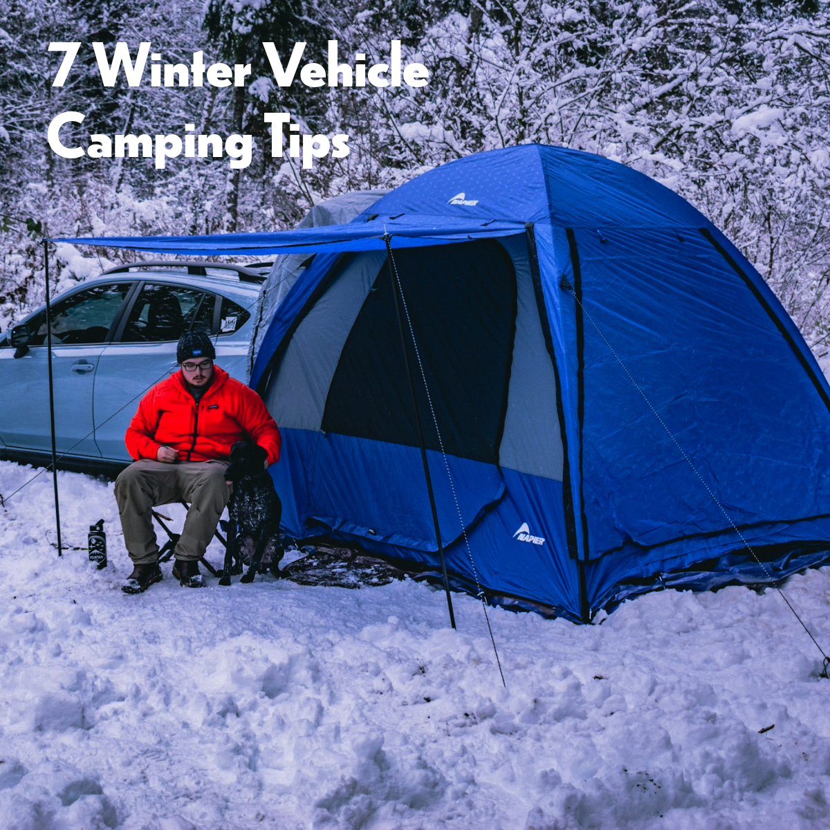 Winter camping with the Sportz SUV tent